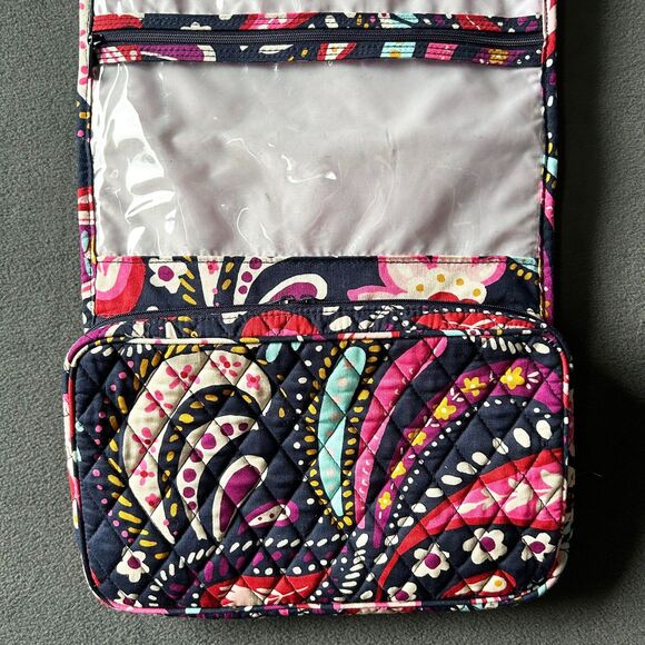 Vera Bradley Painted Paisley Hanging Organizer Travel Toiletry Cosmetic Bag - Picture 5 of 12